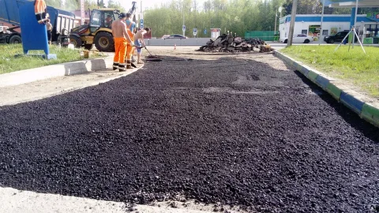 Укладка асфальтной крошки: технология и правила